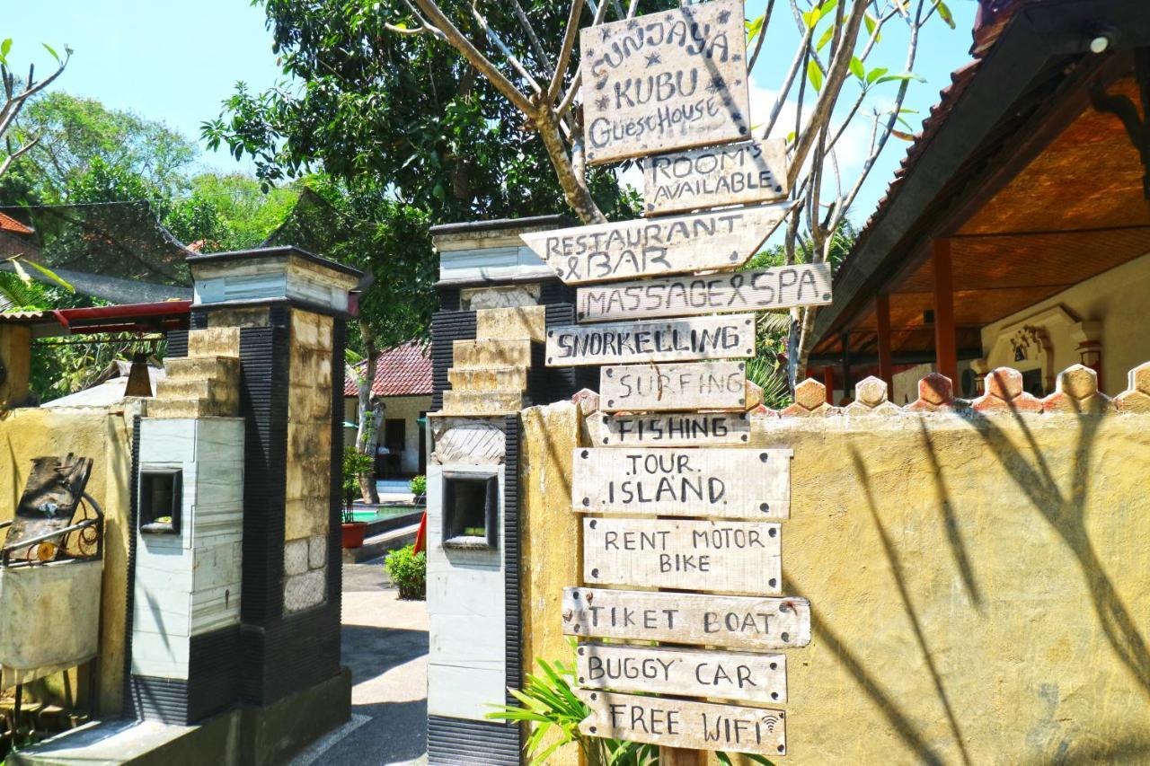 נוסה-למבונגן Sunjaya Kubu Guesthouse מראה חיצוני תמונה